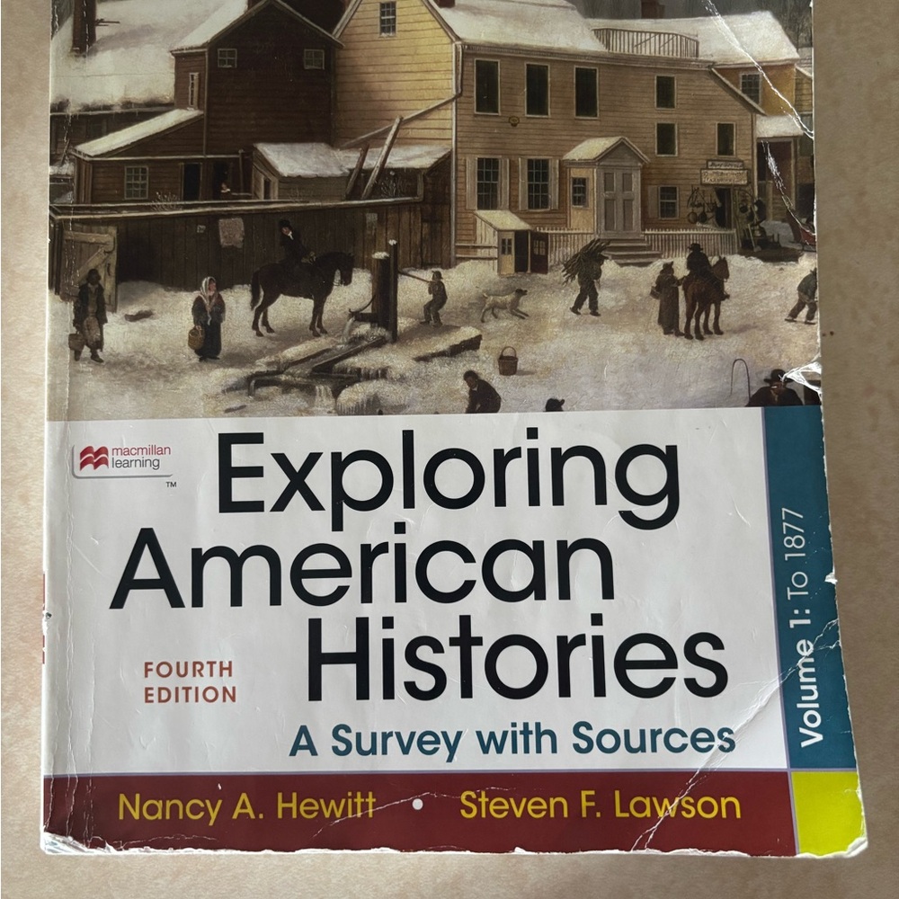 Exploring American Histories Textbook Vol 1 Fourth Edition